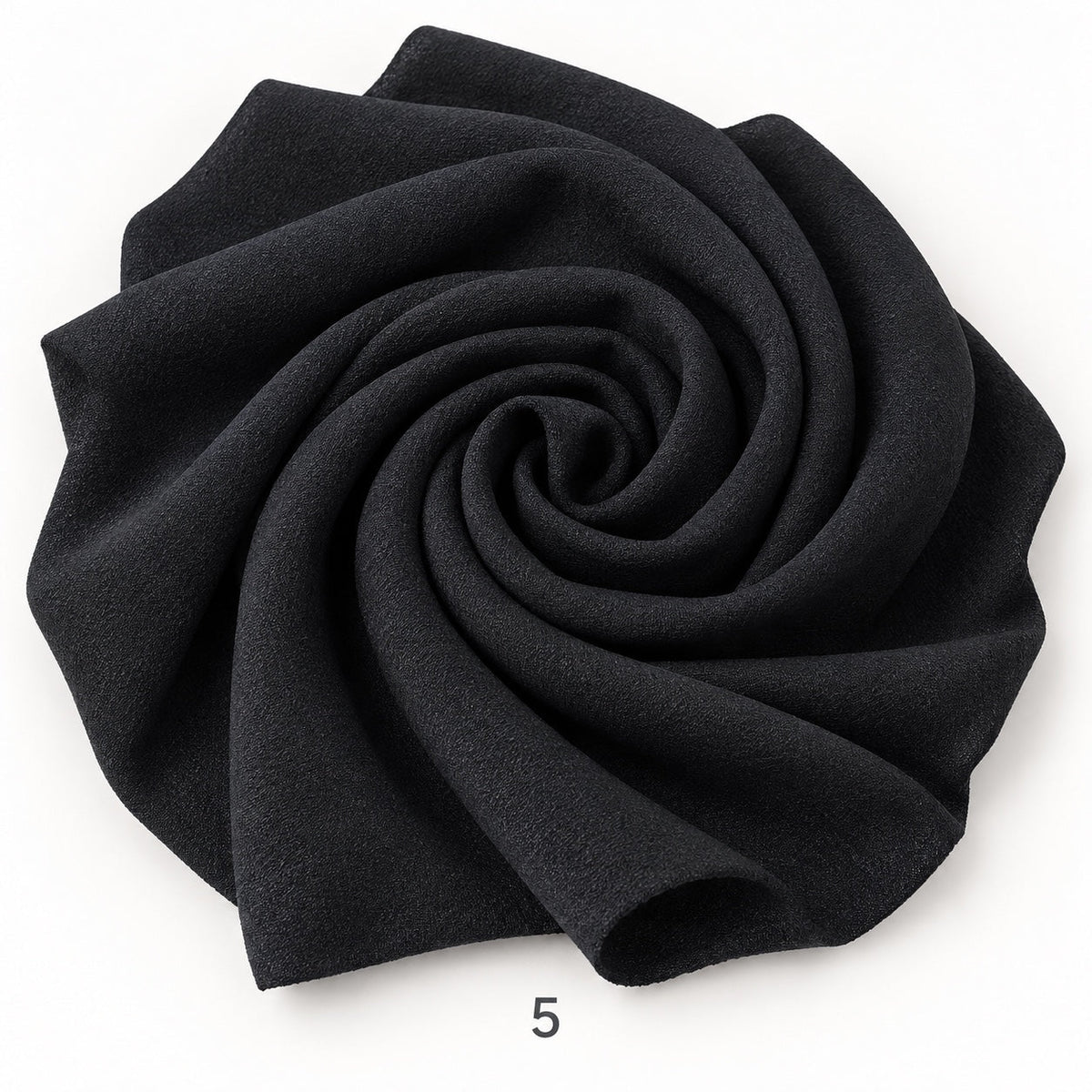 Chinese Scuba Stretch Fabric colour 5 – jet black